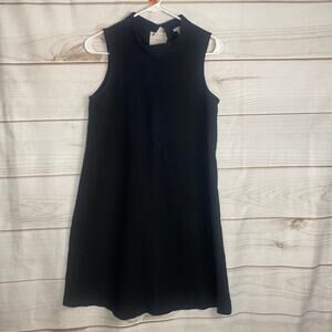 Bar III Black Sleeveless Keyhole Back Mini Dress Size XS